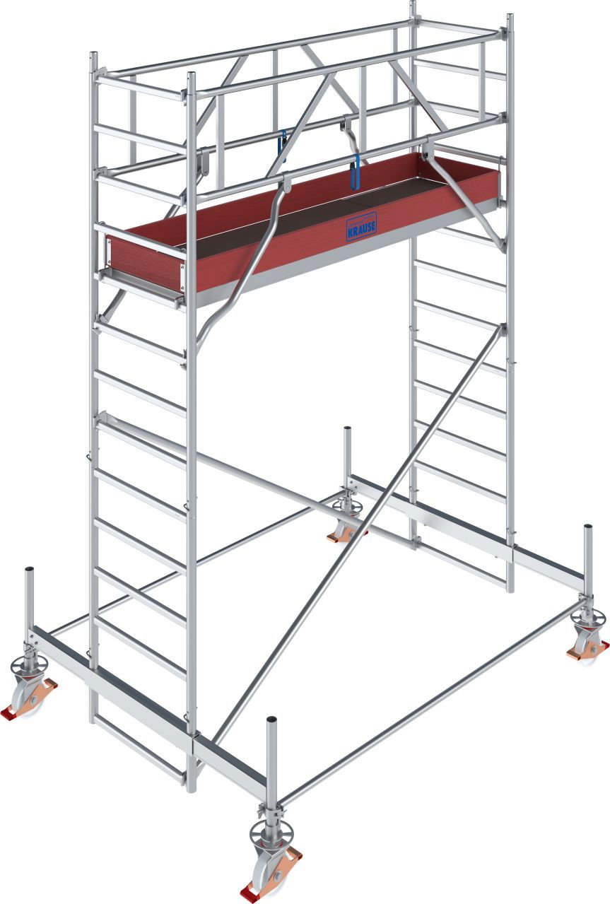 Krause STABILO Professional gurulóállvány, 100 -as sorozat, mezőméret: 2.5 m x 0.75 m, munkamagasság: 4.5 m termék fő termékképe