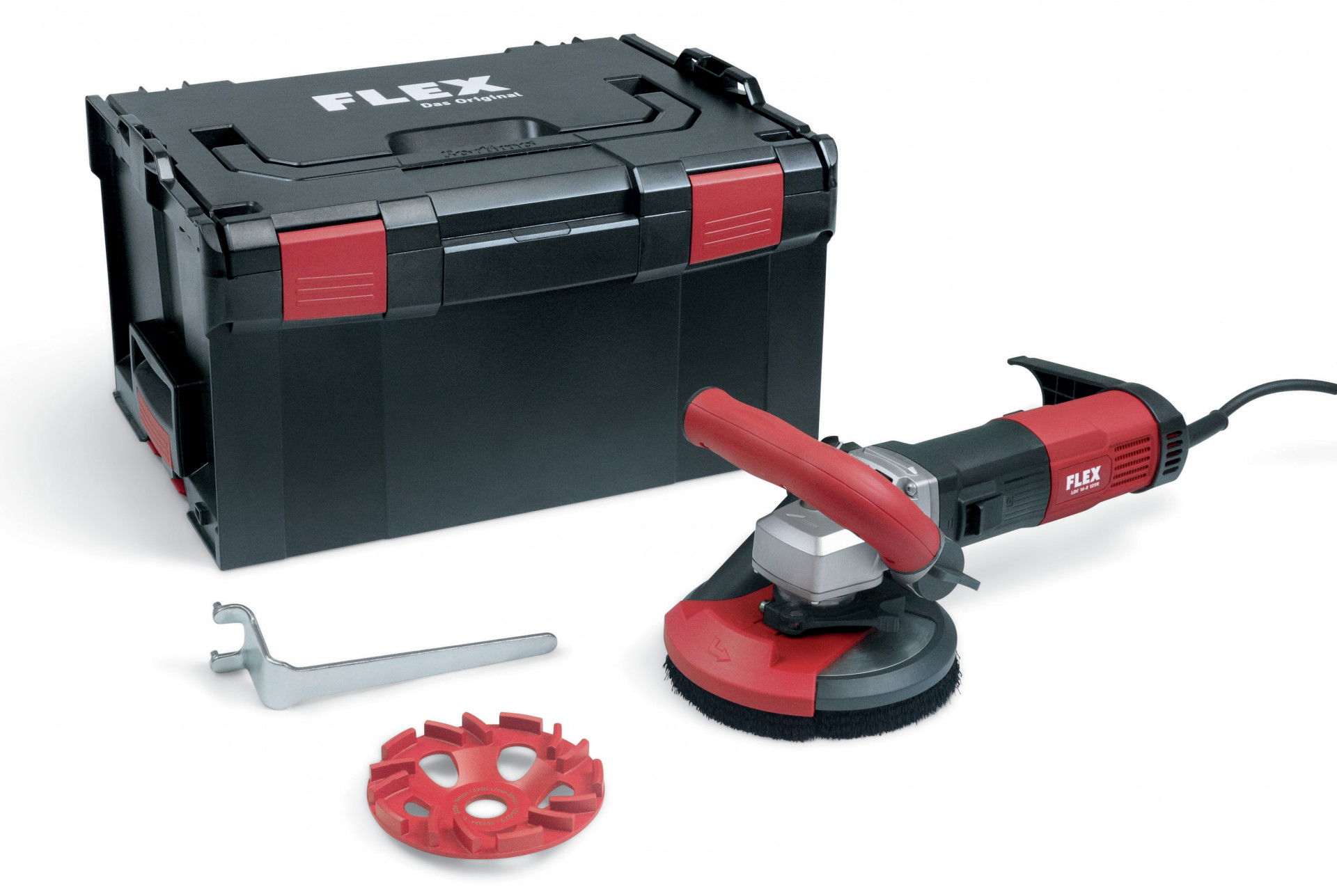 Flex LDE 16-8 125 R Kit kompakt betoncsiszoló Estrich-Jet csiszoló tányérral termék fő termékképe