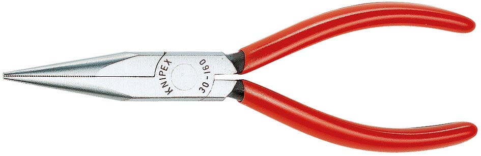 Félkerekcsőrű fogó rövid, polírozott fej, PVC ny 140 mm termék fő termékképe