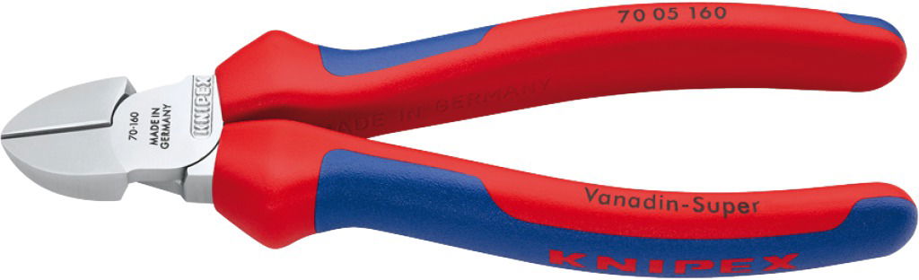 KNIPEX Oldalcsípő fogó, krómozott, kétkomponensű nyél 140 mm/1,8-4,0mm termék fő termékképe
