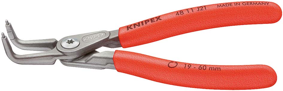 Seegergyűrű fogó, precíziós BH 90°-os, PVC nyél J01 130 mm,  8- 13 mm termék fő termékképe