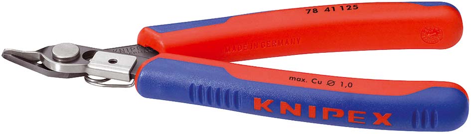 Elektronikai oldalcsípő fogó, Super-Knips 125 mm/0,2-1,0 mm, barnított fej termék fő termékképe