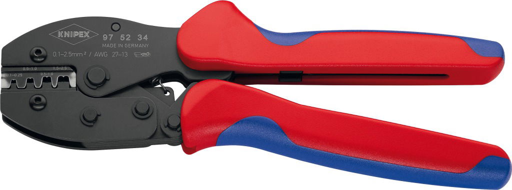 Áttételes krimpelő fogó "PreciForce" 0,5-6,0 mm2, AWG20-10  szigeteletlen csúszósaruhoz termék fő termékképe