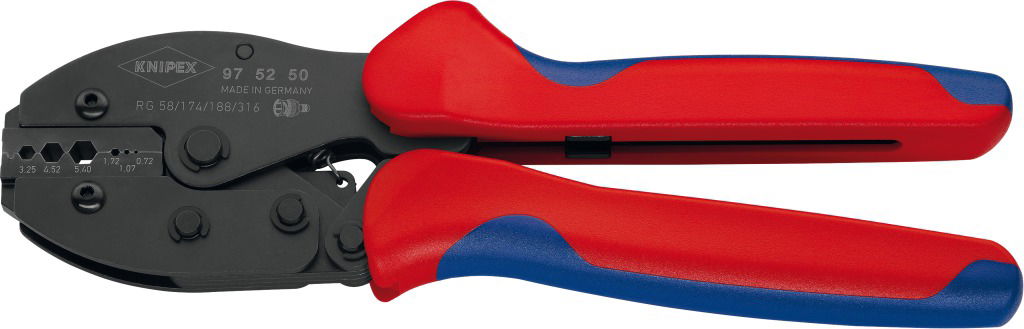 Áttételes krimpelő fogó "PreciForce" RG58,174,188,316  koax-BNC kábelhez termék fő termékképe