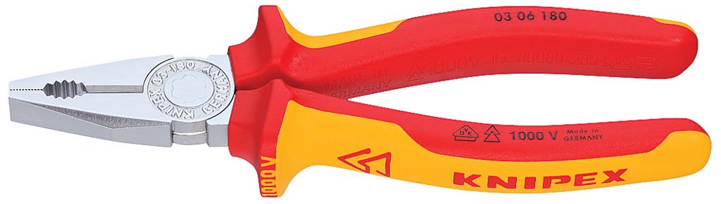 KNIPEX Szigetelt egyetemes fogó, kétkomponensű nyél 1000V 160 mm termék fő termékképe