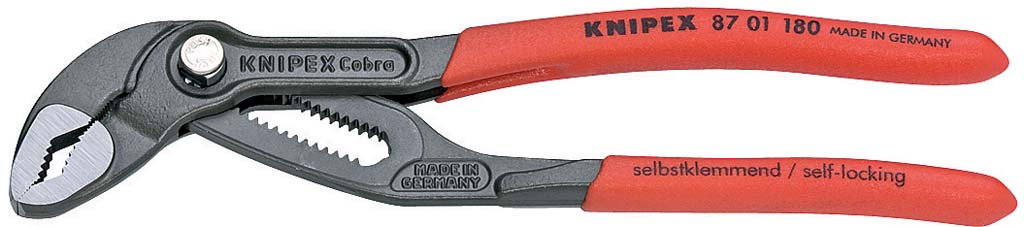KNIPEX Autóvízpumpa fogó, Cobra, polírozott, PVC nyél 125 mm /27 mm, 1" termék fő termékképe