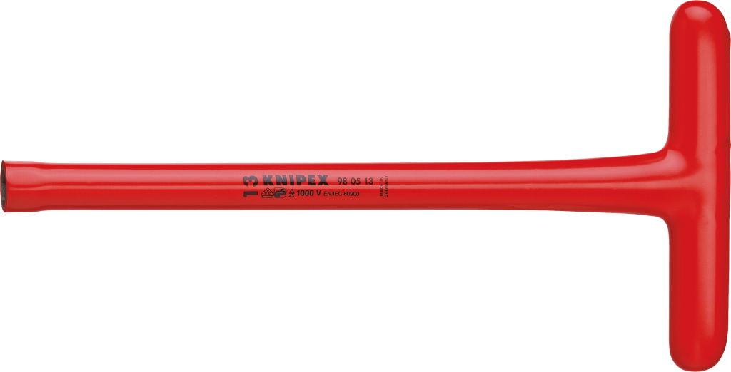 Szigetelt dugókulcs, T- nyelű, 1000V 17,0 x 300 mm termék fő termékképe