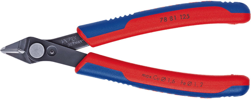 Elektronikai oldalcsípő fogó, Super-Knips 125 mm/0,2-1,6 mm, barnított fej termék fő termékképe