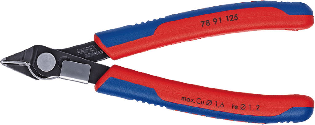 Elektronikai oldalcsípő fogó, Super-Knips 125 mm/0,2-1,6 mm, barnított fej termék fő termékképe