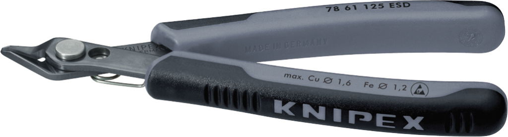 Elektronikai oldalcsípő fogó, Super-Knips, ESD 140 mm/0,2-2,1 mm, barnított termék fő termékképe