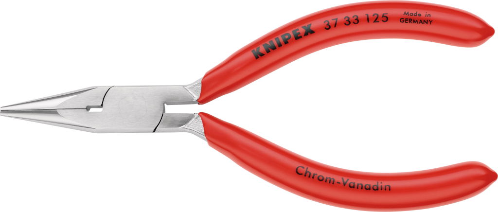 Finommechanikai fogó, félkerek fej, PVC nyél 125 mm termék fő termékképe