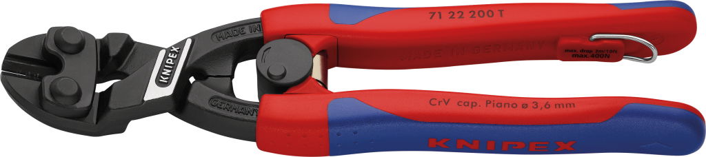 Kompakt csapszegvágó, CoBolt, kétkomponensű nyél 200 mm/3,6-6,0mm rugóval, eesés ellen biztosítható termék fő termékképe