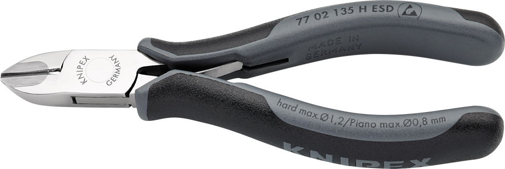 Elektronikai oldalcsípő fogó, keményfém éllel, ESD 135 mm/0,8-2,2 mm termék fő termékképe
