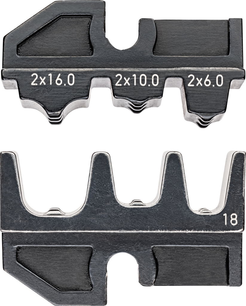 Krimpelő betét 9743-as fogókhoz 2x6+10+16 mm2, AWG10/8/6, kettos érvéghüvelyhez termék fő termékképe