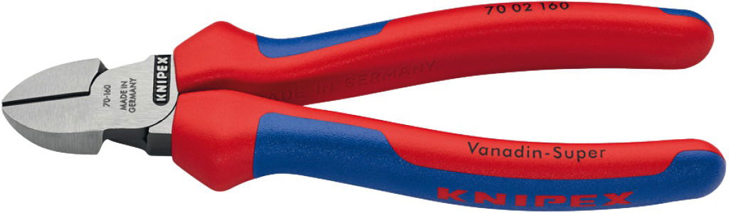 KNIPEX Oldalcsípő fogó polírozott, kétkomponensű nyél 160 mm/2,0-4,0mm termék fő termékképe