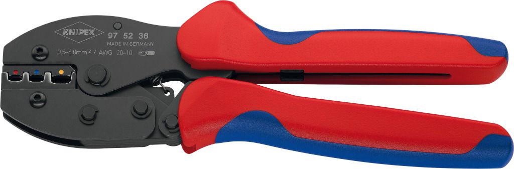 Áttételes krimpelő fogó "PreciForce" 0,5-6,0 mm2, AWG20-10  szigetelt szemessaruhoz termék fő termékképe