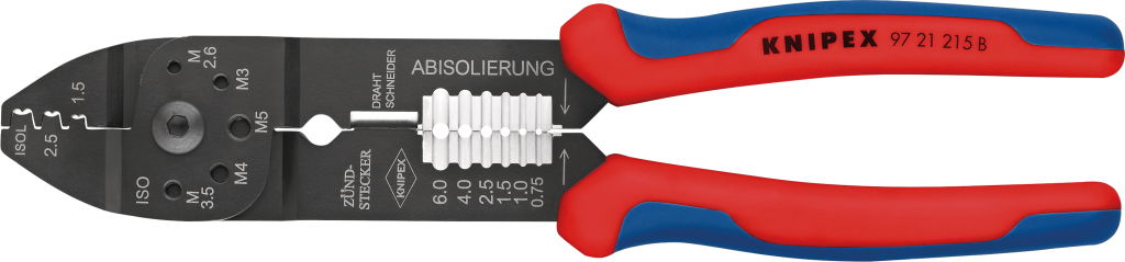 Krimpelő fogó 230 mm, 0,5-2,5 mm2, nem szigetelt csúszósaruhoz termék fő termékképe
