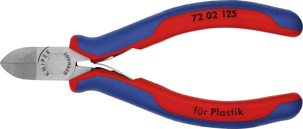 Oldalcsípő fogó, műanyaghoz, kétkomponensű nyél 125 mm termék fő termékképe