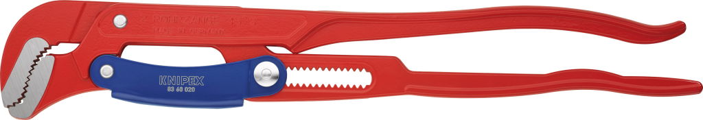 Sarokcsofogó 45°-os " S " pofa, gyorsállítású 2" termék fő termékképe