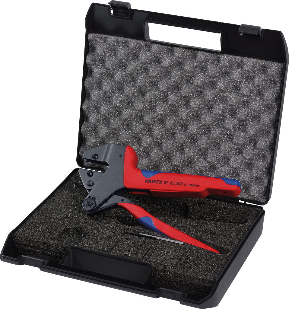 Áttételes krimpelő fogó, betét nélkül műanyag táskában termék fő termékképe