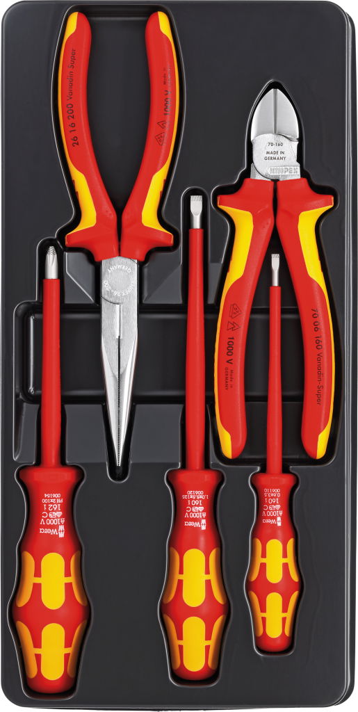 Szigetelt fogó és csavarhúzó készlet, 1000V 5 részes 1000V termék fő termékképe