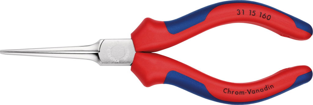 Laposfogó hosszúcsőrű tűhegyű, króm.fej, kétk.ny 160 mm termék fő termékképe