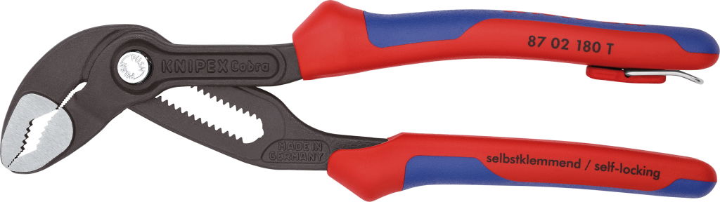 Autóvízpumpa fogó, Cobra, polírozott, kétk. nyél 300 mm /60 mm, 2.3/4", leesés ellen biztosítható termék fő termékképe