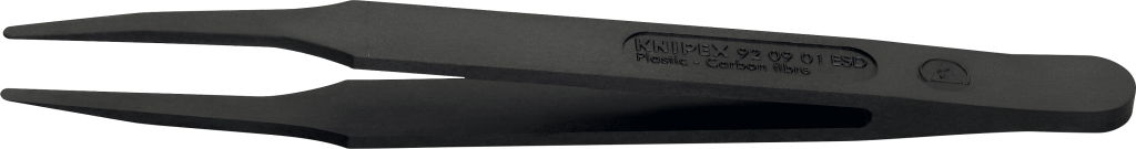 Műanyag csipesz, egyenes, ESD 115 mm, hegyes 0,3 mm 130°C hoálló termék fő termékképe