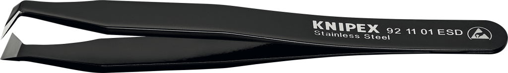 Vágó csipesz, hajlított INOX, ESD, 15AGW.S.N.0 115 mm, vágóél 10 mm termék fő termékképe