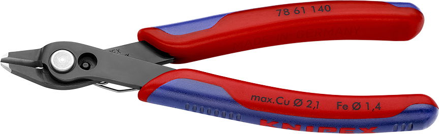 Elektronikai oldalcsípő fogó, Super-Knips 140 mm/0,2-2,1 mm, barnított fej termék fő termékképe