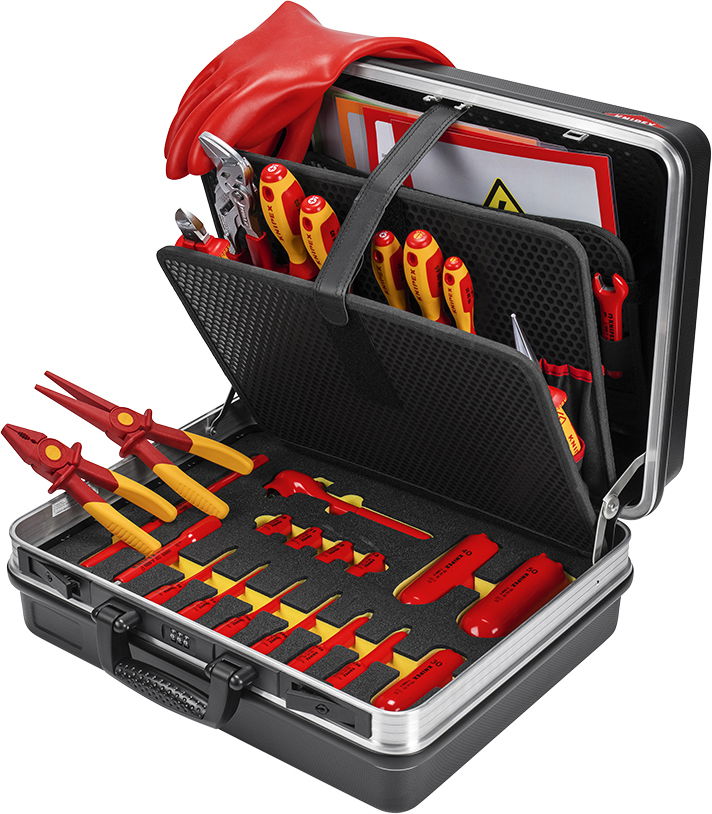 Szigetelt szerszámkészlet, ABS kofferben 30 részes, 1000V-ig Basic E-Mobilitat termék fő termékképe