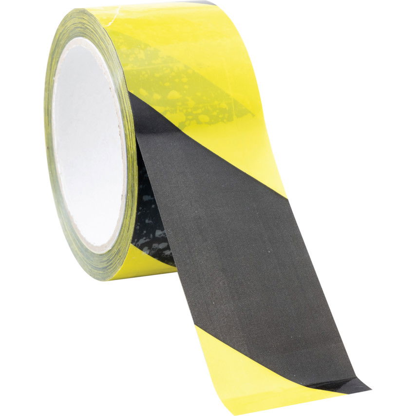 50mm SÁRGA/FEKETE figyelmeztető szalag laminált termék fő termékképe
