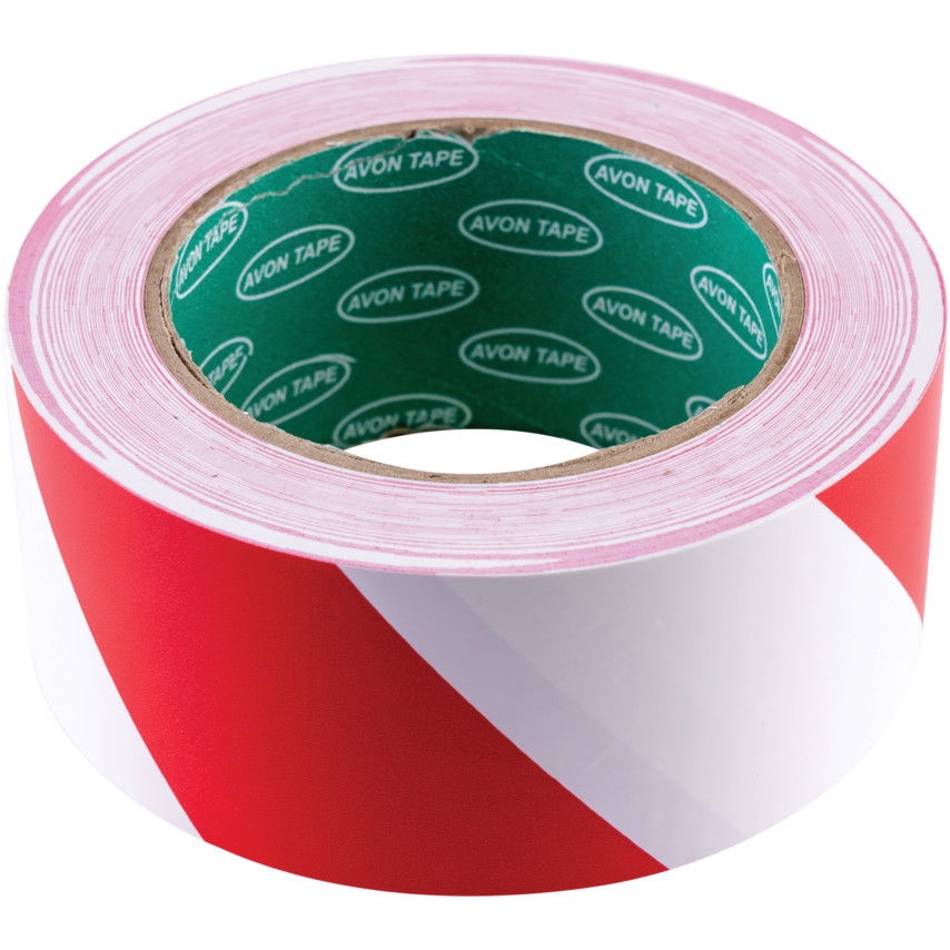 50mm PIROS/FEHÉR figyelmeztető szalag termék fő termékképe