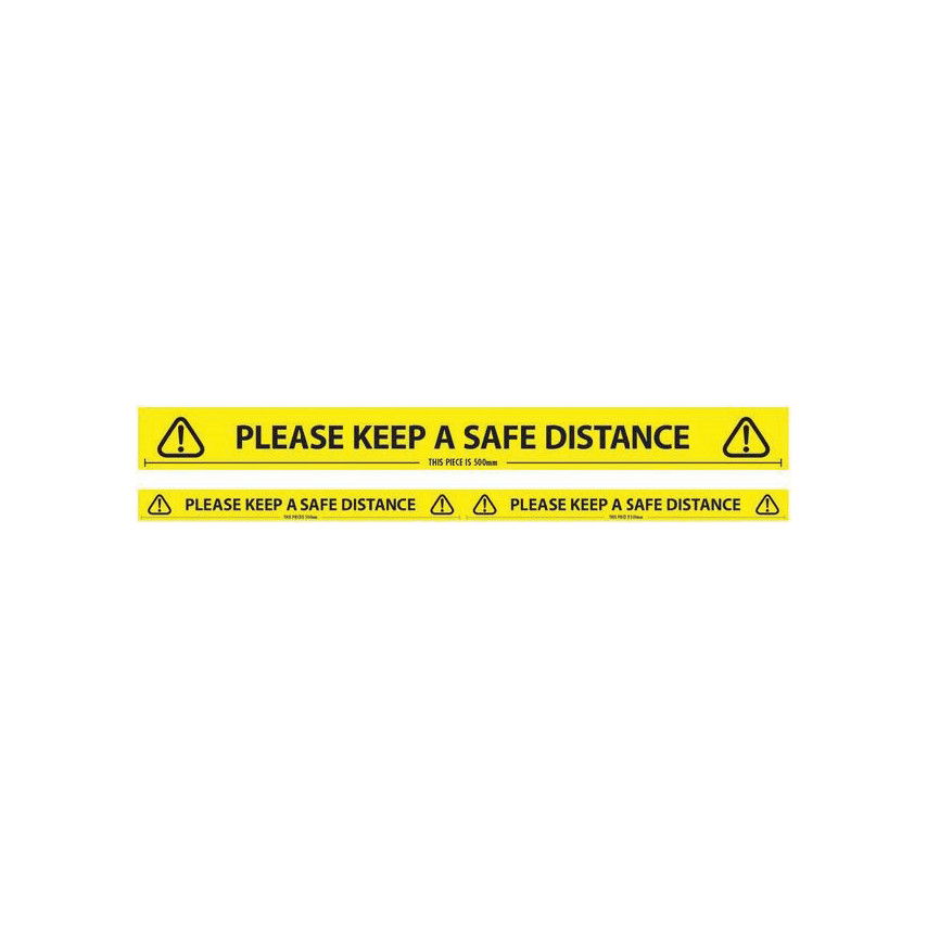 50mm x 66M "KEEP A SAFE DISTANCE" FELIRAZOTT szalag termék fő termékképe