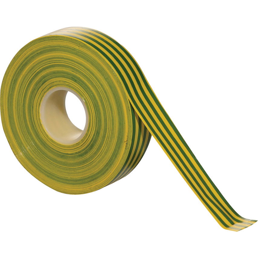 19mm x 33M ZÖLD/SÁRGA pvc szigetelő szalag termék fő termékképe