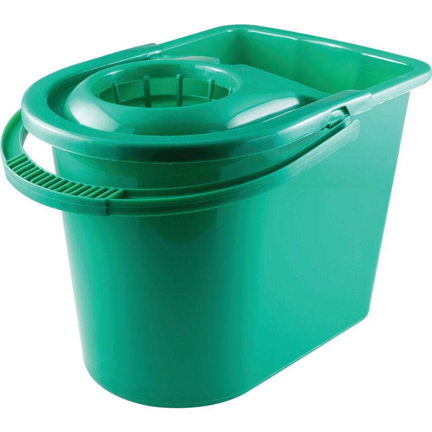 15LTR ovális műanyag FELMOSÓVÖDÖR zöld termék fő termékképe