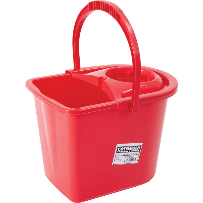 15LTR ovális műanyag FELMOSÓVÖDÖR piros termék fő termékképe