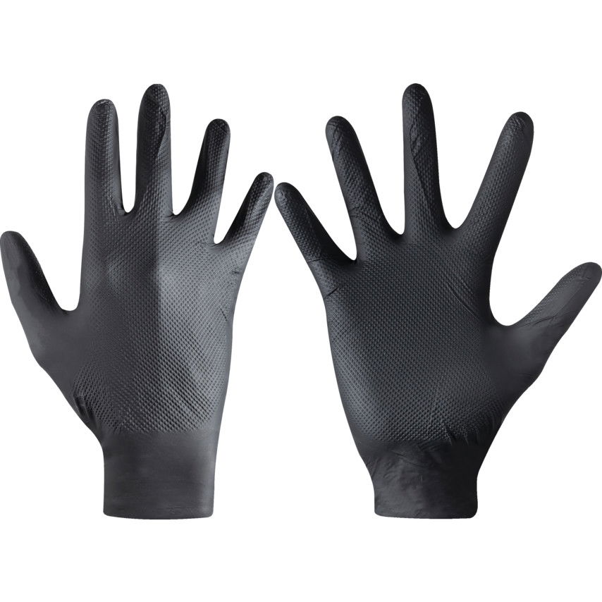 8,3 grammos, eldobható nitrilkesztyű, fekete, 50 db (SZ-XL) termék fő termékképe