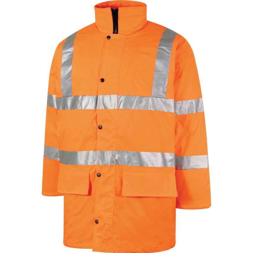 CL3 légáteresztő láthatósági KABÁT
 (EN20471) ORANGE (3XL) termék fő termékképe