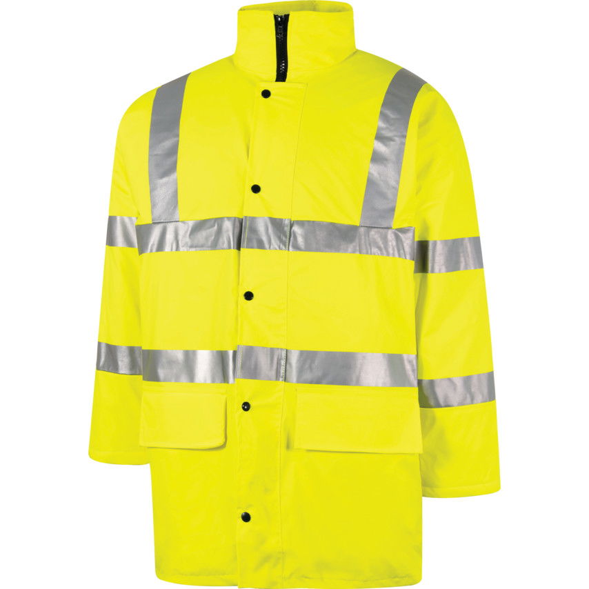 HI-VIZ 'LÉLEGZŐ' KABÁT(EN471) SÁRGA-4X/L termék fő termékképe