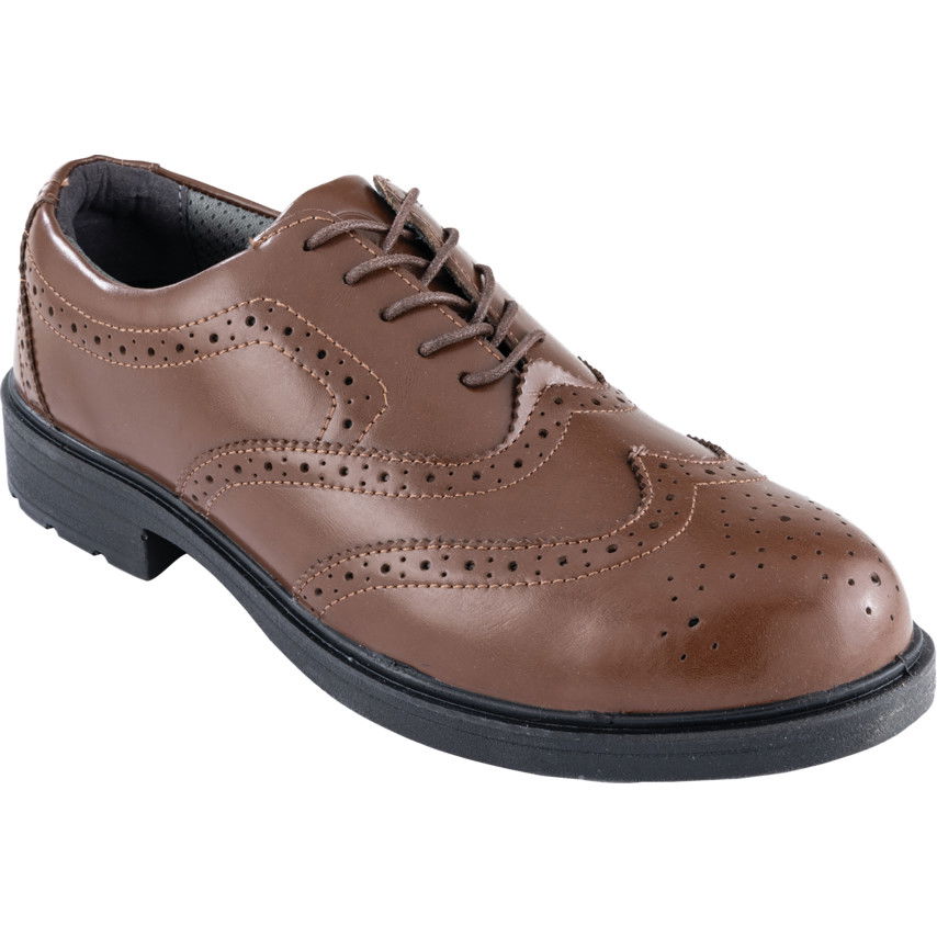 BROGUE S3 SRC barna munkavédelmi cipő SIZE 6 termék fő termékképe