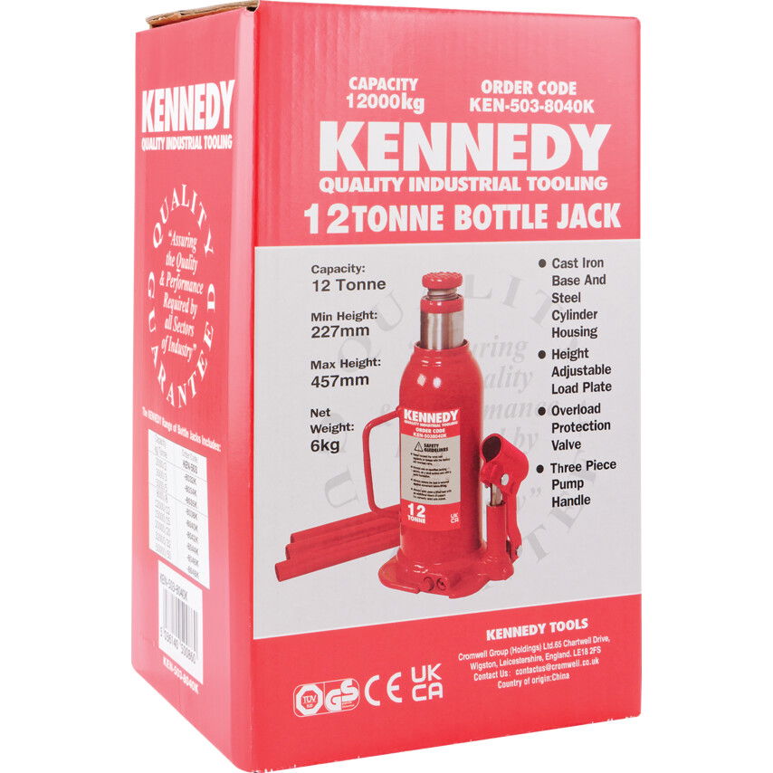 Kennedy BOTTLE JACK MAXIMUM HEIGHT12-TONNE 457mm - KEN5037860K termék fő termékképe