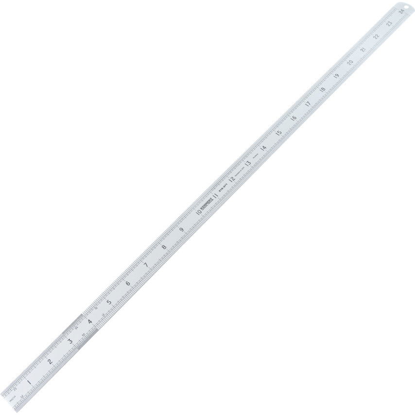 600mm24" merev rozsdamentes vonalzó lekerekített véggel termék fő termékképe
