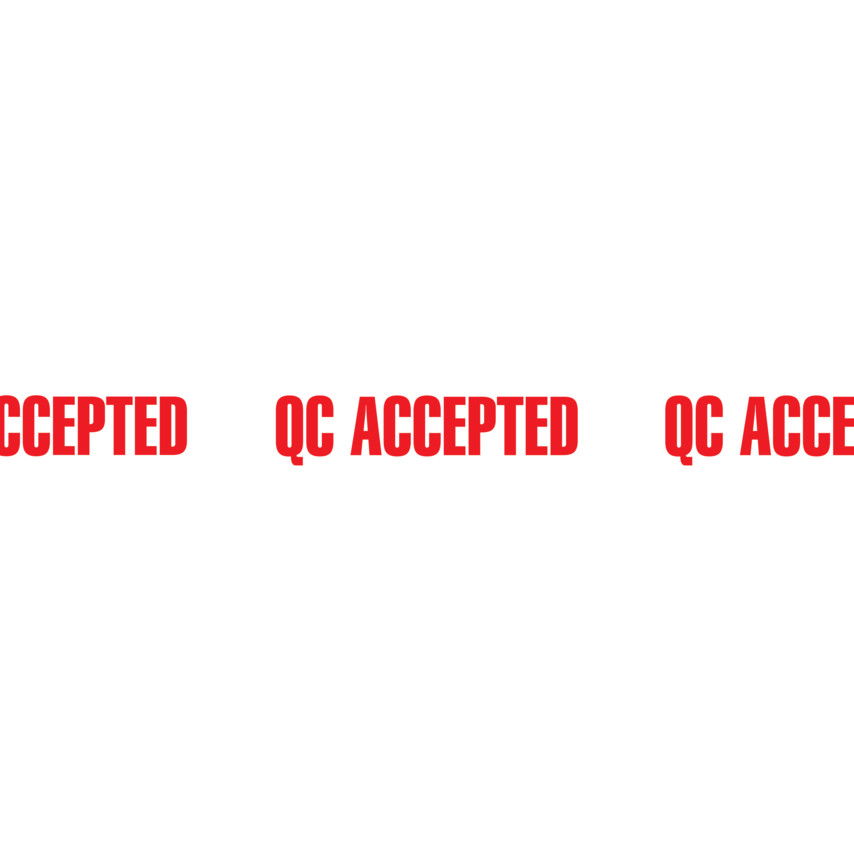 50mm x 66M "QC ACCEPTED" KARTONLEZÁRÓ szalag termék fő termékképe