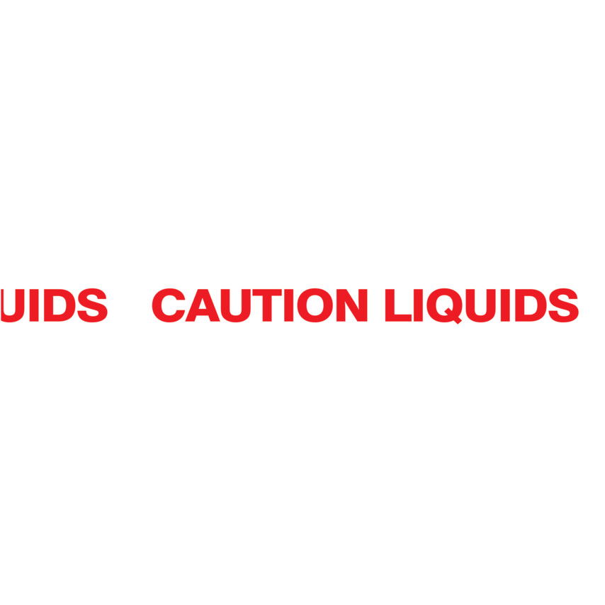 50mm x 66M "CAUTION LIQUIDS" KARTONLEZÁRÓ szalag termék fő termékképe
