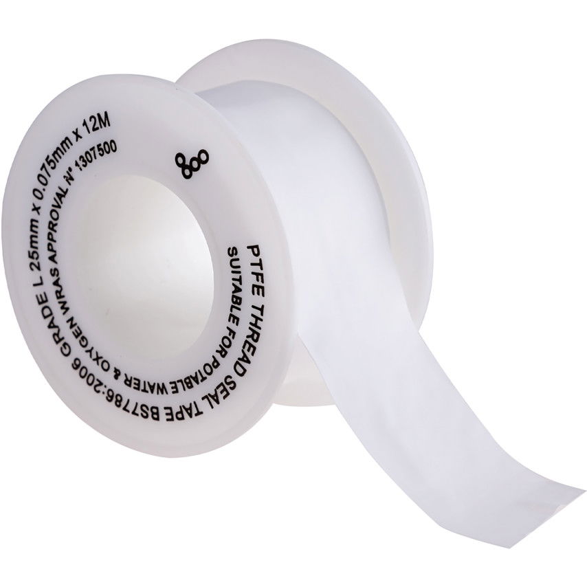25mm x 12M PTFE MENET TÖMÍTŐ szalag EN571 termék fő termékképe