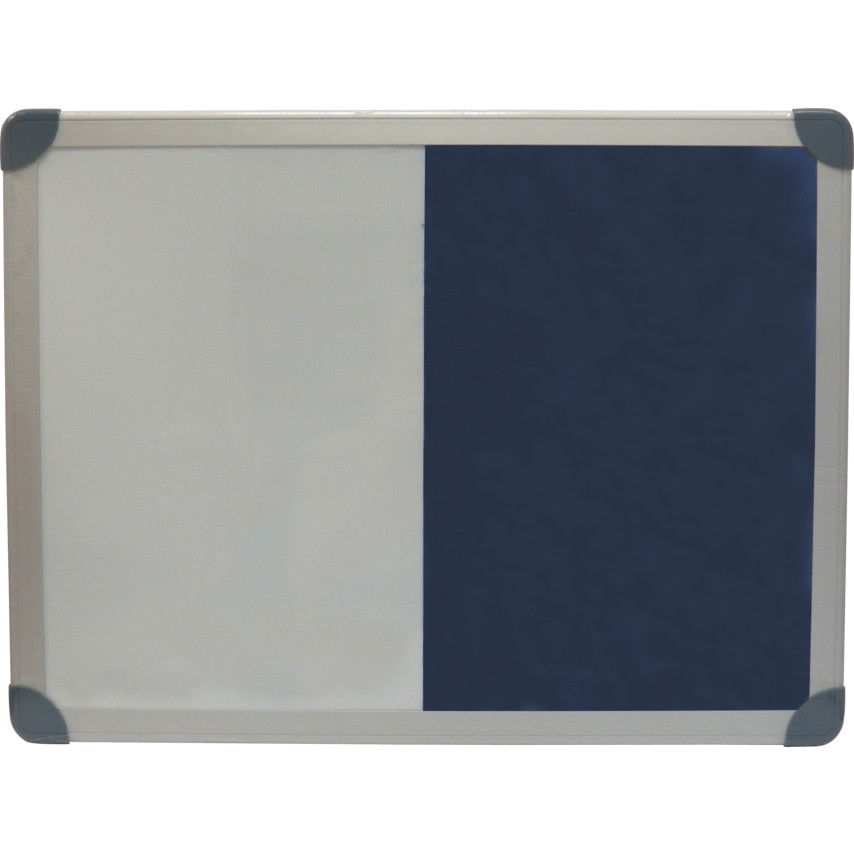 OFFIS kombinált HIRDETŐTÁBLÁK TÖRÖLHETŐ/PARAFA alumínium KERETTEL 900 x 600mm termék fő termékképe