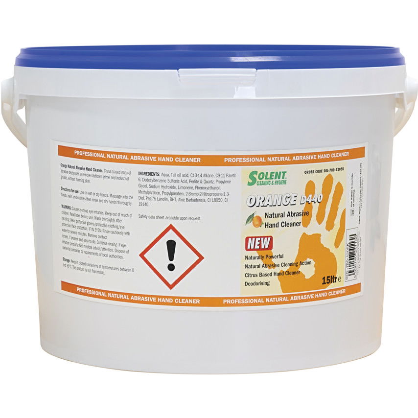 Ipari szemcsés KÉZMOSÓGÉL narancs ILLATTAL 15LTR termék fő termékképe