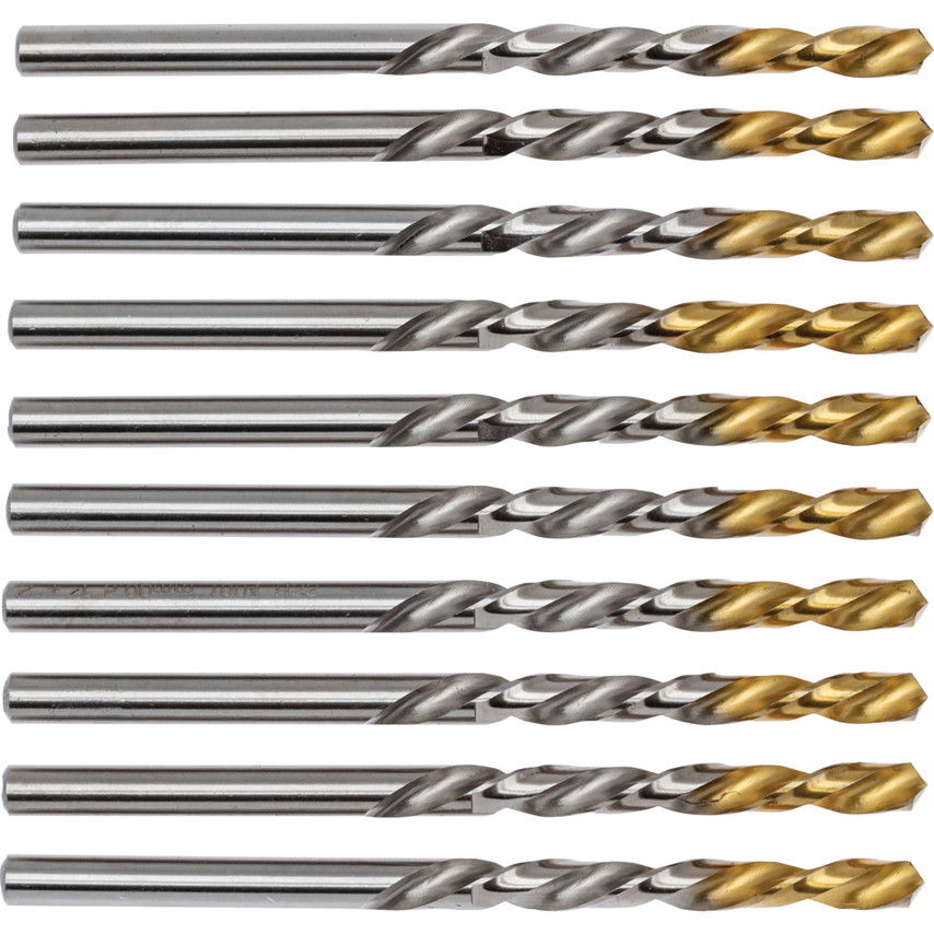 5.00mm normál hosszú fényes HSS csigafúró TIN bevonatú heggyel termék fő termékképe