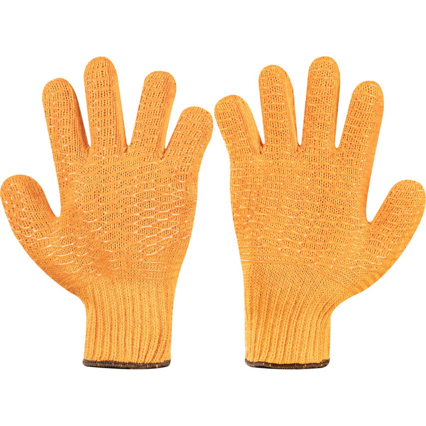 SUPER GRIP pvc CRISS CROSS kesztyű narancs  SZ-10 termék fő termékképe